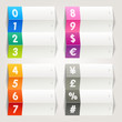 Rainbow - Numbers & Currency icons / Navigation template