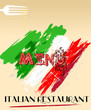 Menu design for italian restaurant, free space for your logo.