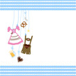 Octoberfest Symbols & Pattern Border
