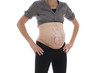 Schwangere mit bemaltem Bauch