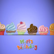 Vector Illustration of a Happy Birthday Card