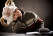 Photo: Fine portrait of cute little boy in retro style Fine portrait of cute little boy in retro style