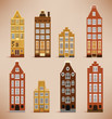 8 Holland Houses (retro colors)