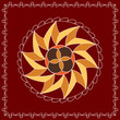 Folk Motif Design wall painting