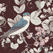 Vektor: The wallpaper in vintage style The wallpaper in vintage style