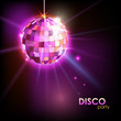 Disco ball. Disco background