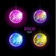 Disco ball. Disco background