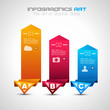 Vector: Infographic design template with paper tags. Infographic design template with paper tags.