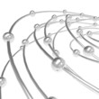 Abstract background with sphere connection