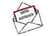 Illustration: Bankgeheimnis (Bank secrecy) - Datenaustausch... Bankgeheimnis (Bank secrecy) - Datenaustausch...