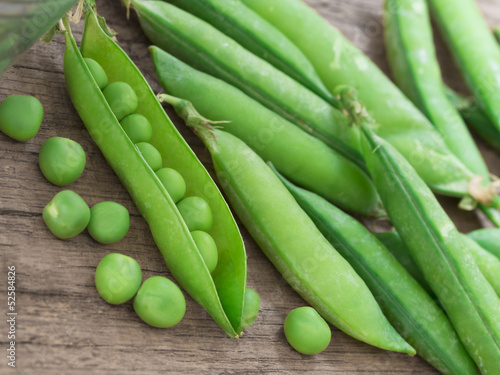 Photo: green fresh peas green fresh peas