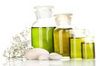 Medicine bottles isolated on white