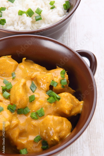 Photo: Chicken in almond curry sauce Chicken in almond curry sauce