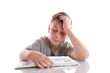 Photo: boy reading a book boy reading a book