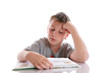 Photo: boy reading a book boy reading a book