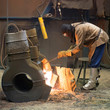 Photo: Industriearbeiter, Industriearbeiter,