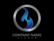 Blue flame logo
