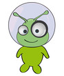 green alien monster
