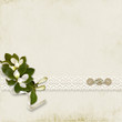 Vintage beautiful background with bouquet and with space for tex