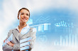 Businesswoman smiling