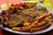 Foto: Milanese con fritas Milanese con fritas