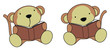 monkey baby cartoon reading set