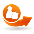Vector: mon panier sur bouton web orange mon panier sur bouton web orange