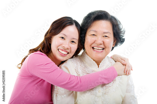Photo: Asian senior woman and daughter Asian senior woman and daughter