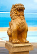 Chinese lion statue