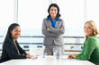 Group Of Women Meeting In Office