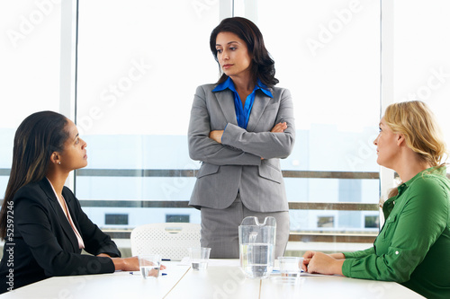 Photo: Group Of Women Meeting In Office Group Of Women Meeting In Office