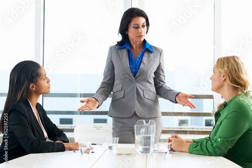 Photo: Group Of Women Meeting In Office Group Of Women Meeting In Office