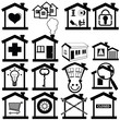 real estate icon set