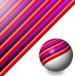 sfera con strisce colorate