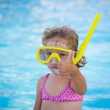 Child in swimming pool