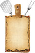 Illustration: Menu Old Wood Cutting Board Menu Old Wood Cutting Board