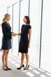 Photo: Two Businesswomen Shaking Hands In Office Two Businesswomen Shaking Hands In Office