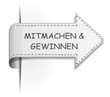 Schild Pfeil mitmachen und gewinnen