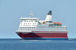 cruise ferry ship sailing in still water