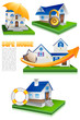vector illustration of collection of home protection design