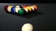 billiard balls in starting position