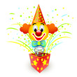 Box with a clown