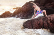 Yoga on the rock