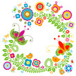Vector: floral card floral card