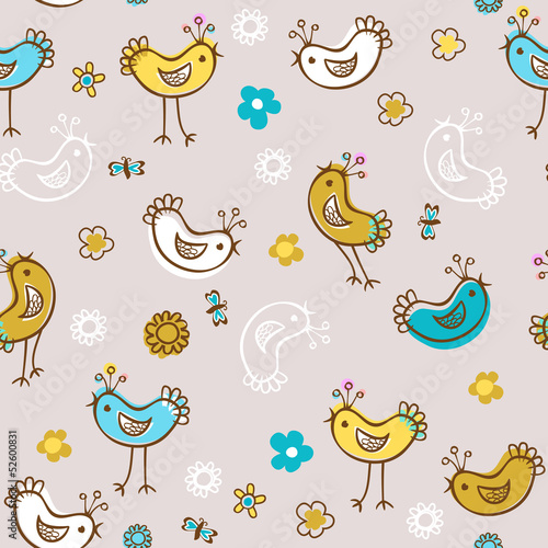 Vector: birds pattern birds pattern