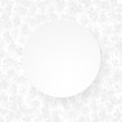 White abstract background with 3D paper cut houses