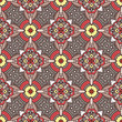 floral seamless pattern with ethnicity motif