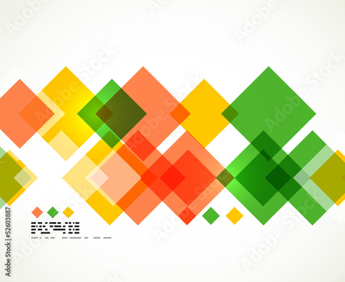 Vector: Colorful square geometrical background Colorful square geometrical background
