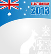 australian election day background with emblem
