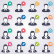 Vektor: User web stickers User web stickers